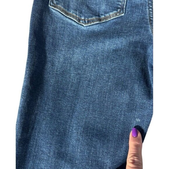 Good American Good Waist Button Front Slim Fit Skinny Jeans Woman's Sz 6 / 28 - Picture 12 of 14